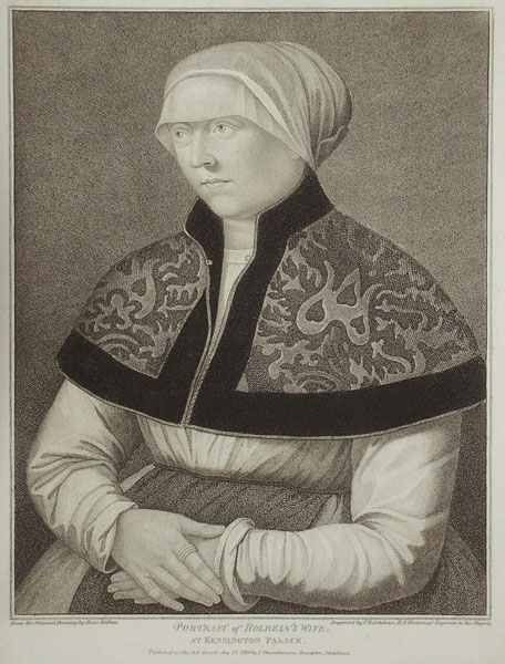 Bartolozzi: Portraits of Hans Holbein and wife